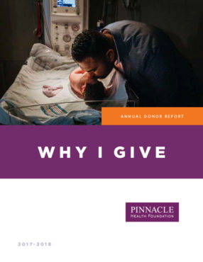 2018 UPMC Pinnacle Foundation Annual Donor Report Cover