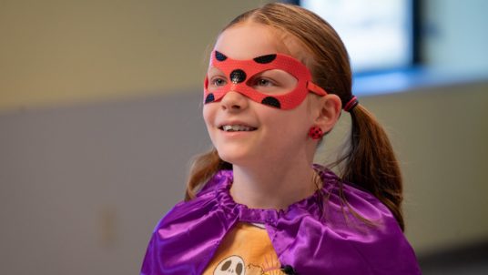 Superhero window washers visit UPMC Harrisburg